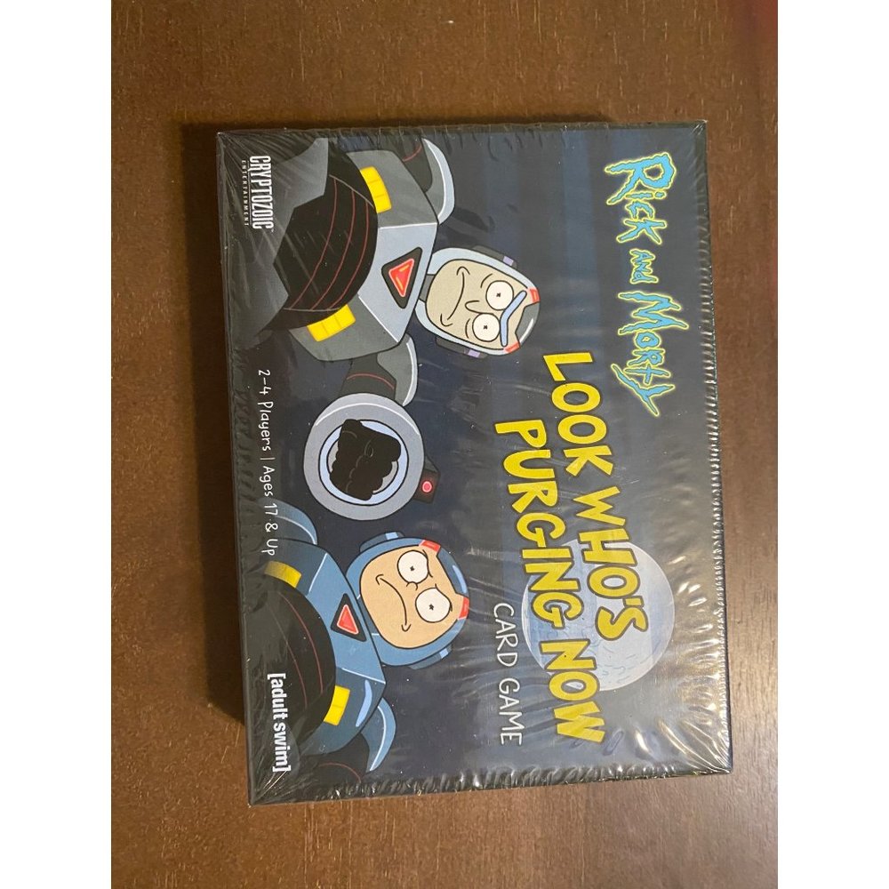 Rick and Morty Look Who's Purging Now Card Game, 2-4 Players, Ages 17+